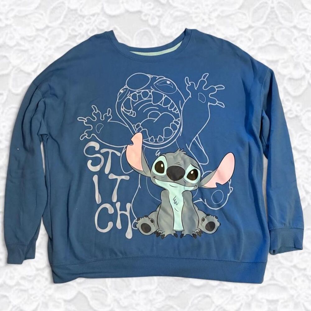 Disney Women's Blue Sweatshirt